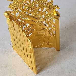 Jonette Jones Easter Bunny Brooch W/ Opening Gate
